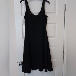 NEW Jones New York Black beaded dress size 14 NWT